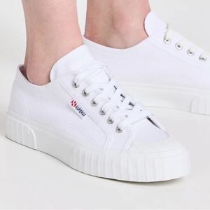 Superga 2750 Stripe Total White S00GRT0-C42 Women's 38 US 7.5